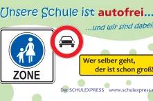 Schulexpress: Banner Autofreie Wochen
