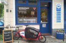 Lastenfahrrad als Werkstattersatzwagen 