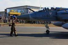 French military aircraft at an air show