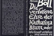 Cover von 1974: "Die verlorene Ehre der Katharina Blum" 