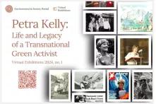 Plakat: Ausstellung zum 75. Geburtstag von Petra Kelly