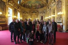 Begegnungsreise 2023 Paris Senatorin Vogel Gruppentreffen