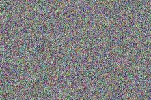 Foto: Buntes Störbild mit dichter Pixelstruktur, kein erkennbares Motiv
