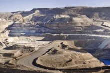 Mine zum Abbau von Rohstoffen