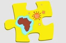 Illustration: Der afrikanische Kontinent wird von "Schulden-Viren" heimgesucht.