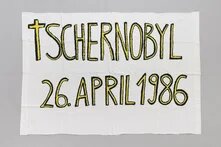 Demotransparent „Tschernobyl 26. April 1986“