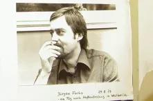 Jürgen Fuchs ein Tag nach Haftentlassung in West-Berlin, 27. August 1977
