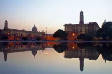 The Indian parliament Sansad Bhavan in Delhi