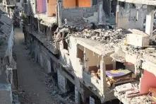 Zerstörter Straßenzug in Shujaiyya, Gaza