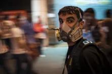 Ein Demonstrant im Gezi Park, Istanbul September 2013