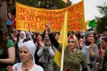 Demonstration Kurden Kurdinnen Berlin