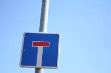 Schild einer Sackgasse