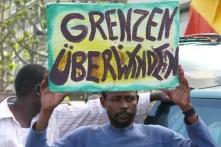 Demonstrant in Stuttgart