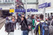 Refugees arriving at the airport in Cologne/Bonn (5, October 2015)