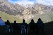 Blick in die Berge, Landschaft im Nordkaukasus