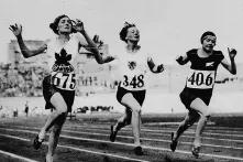 Frauen während der Olympischen Spiele 1928 in Amsterdam.