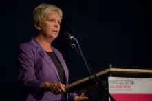 Barbara Unmüßig behind the lectern