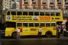 Double-decker buses came to India in 1937. They show the influence of Britain.