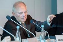 Wolfgang Schäuble bei einer Buchvorstellung in der Heinrich-Böll-Stiftung