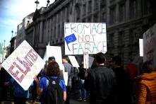 Der Pro-EU-Marsch von Hyde Park nach Westminster in London am 25. März 2017 zum 60. Jahrestag der Gründungsvereinbarung der EU, dem Vertrag von Rom