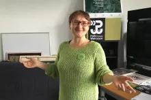 Ewa Sufin-Jaqcuemart in ihrem Büro