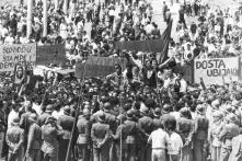 Demonstration für Pressefreiheit und Demokratie, Belgrad, Juni 1968