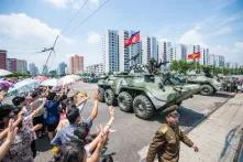Parade of Tanks during the Voctory Day Celebrations in North Korea