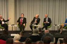 Mustaja Najem 2v.l. auf der Veranstaltung: Maidan: Die Ukraine und Europa fünf Jahre danach vom 27.11.2018 in der Heinrich-Böll-Stiftung