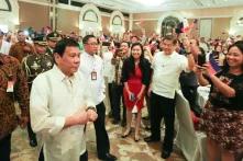 President Rodrigo Duterte meets with Filipino community in Indonesia during his working visit in the country on September 9