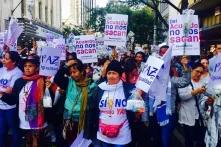 Picture of women demonstrating in Columbia