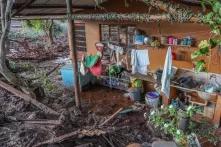 Bergbau in Brasilien: Foto der Spuren der giftigen Schlammwelle.