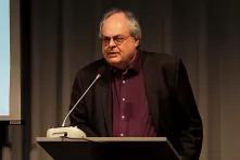 Axel Schildt bei einem Vortrag in der Heinrich-Böll-Stiftung 2017