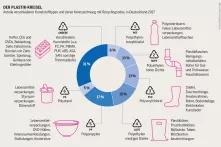 Plastikatlas - Infografik: Anteile verschiedener Kunststofftypen in Deutschland 2017