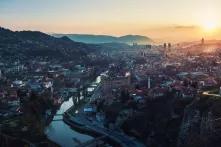 Sonnenuntergang über Sarajevo