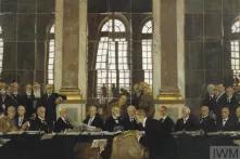 Unterzeichnung des Versailler Vertrags 1919 - Gemälde von William Orpen