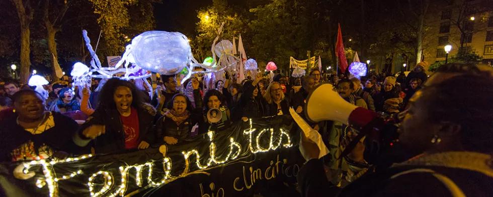 Demonstration für Frauenrechte