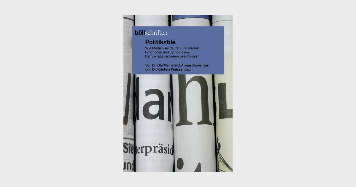 Politikstile | Heinrich-Böll-Stiftung