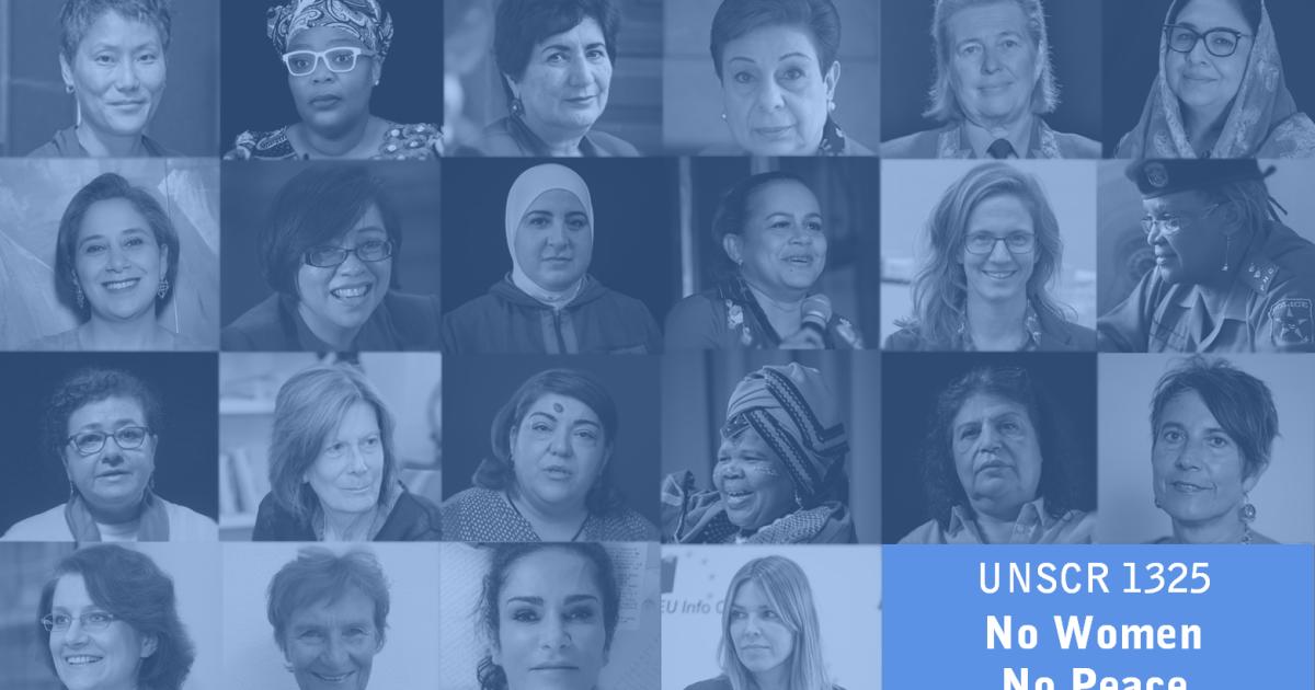 "No Women - No Peace: 20th Anniversary of UNSC Resolution ...