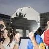 Demonstration zum Unabhängigkeitstag der Ukraine am 24. August 2023 am Brandenburger Tor in Berlin.