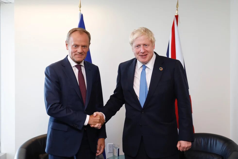 Johnson und Tusk Donald Tusk und Boris Johnson beim Klimagipfel in New York 2019