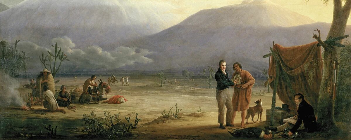 Humboldt und Bonpland am Chimborazo
