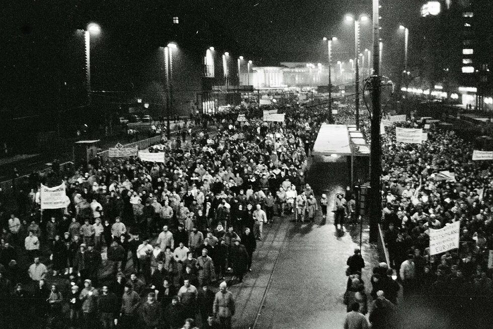 Montagsdemo Leipzig 8. Januar 1990 Montagsdemo Leipzig 8. Januar 1990