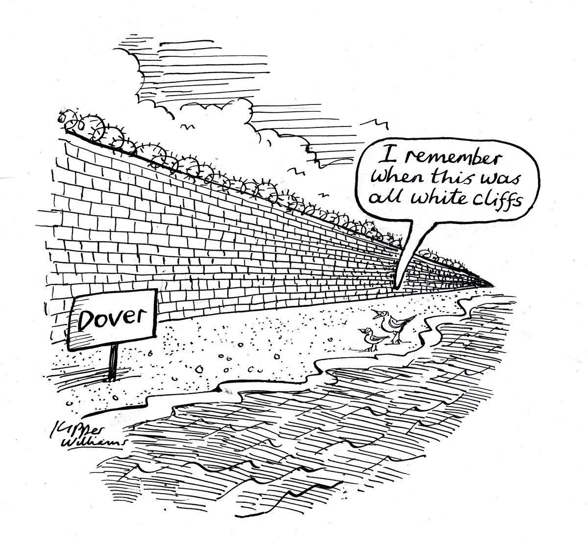 Brexit Cartoon Dover Cartoon über Brexit