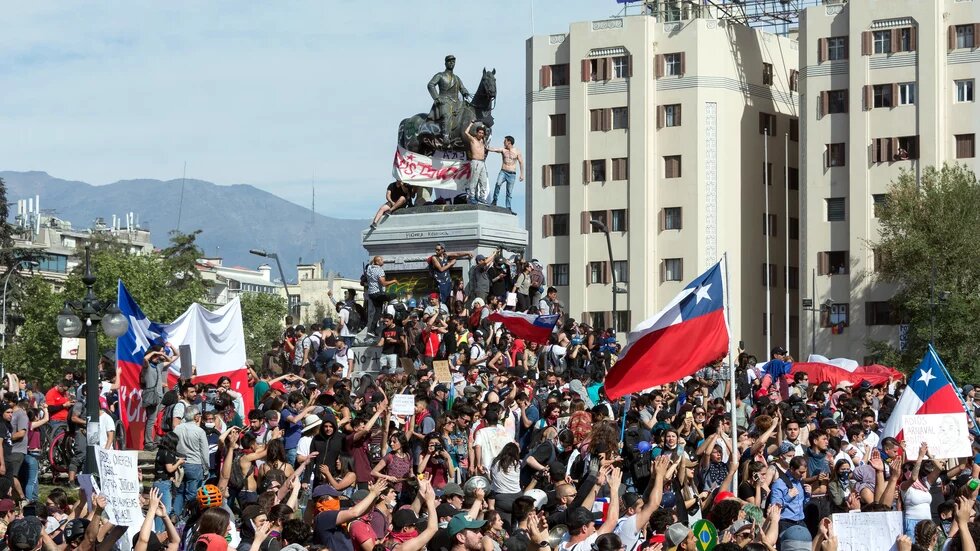 Protests in Santiago Chile Protests in Santiago Chile