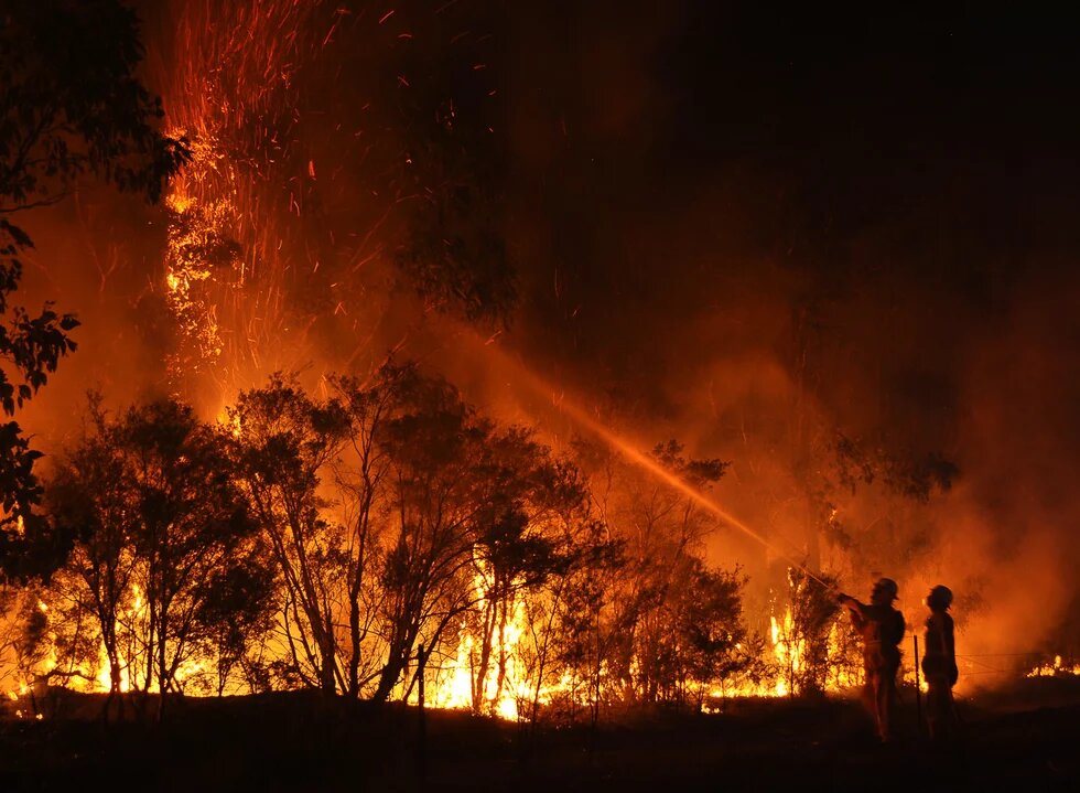 Cessnock-Buschfeuer am 18.01.2013 Das Weniger muss mehr werden Buschfeuer in Cessnock