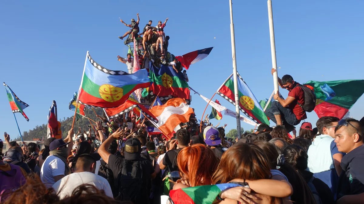 Bild von den Protesten in Chile