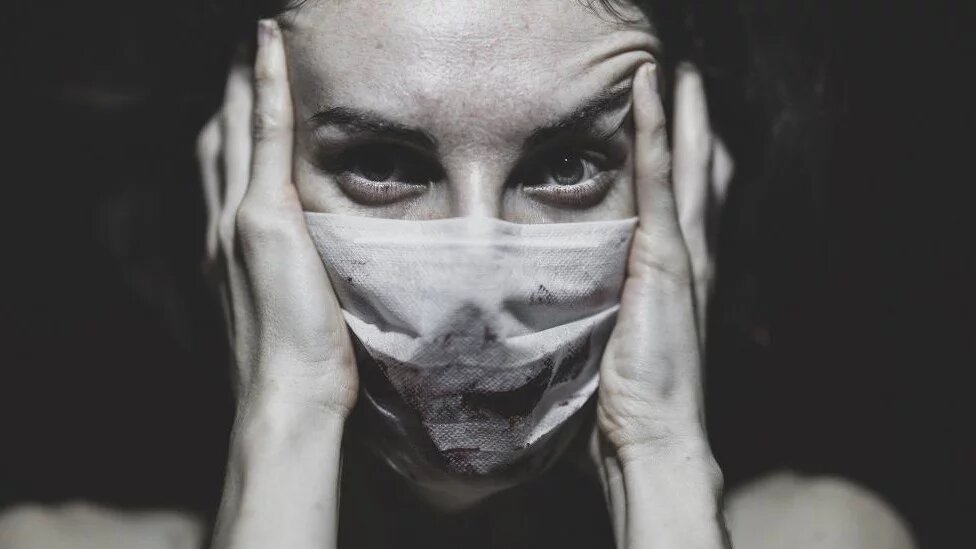 Woman with Mask