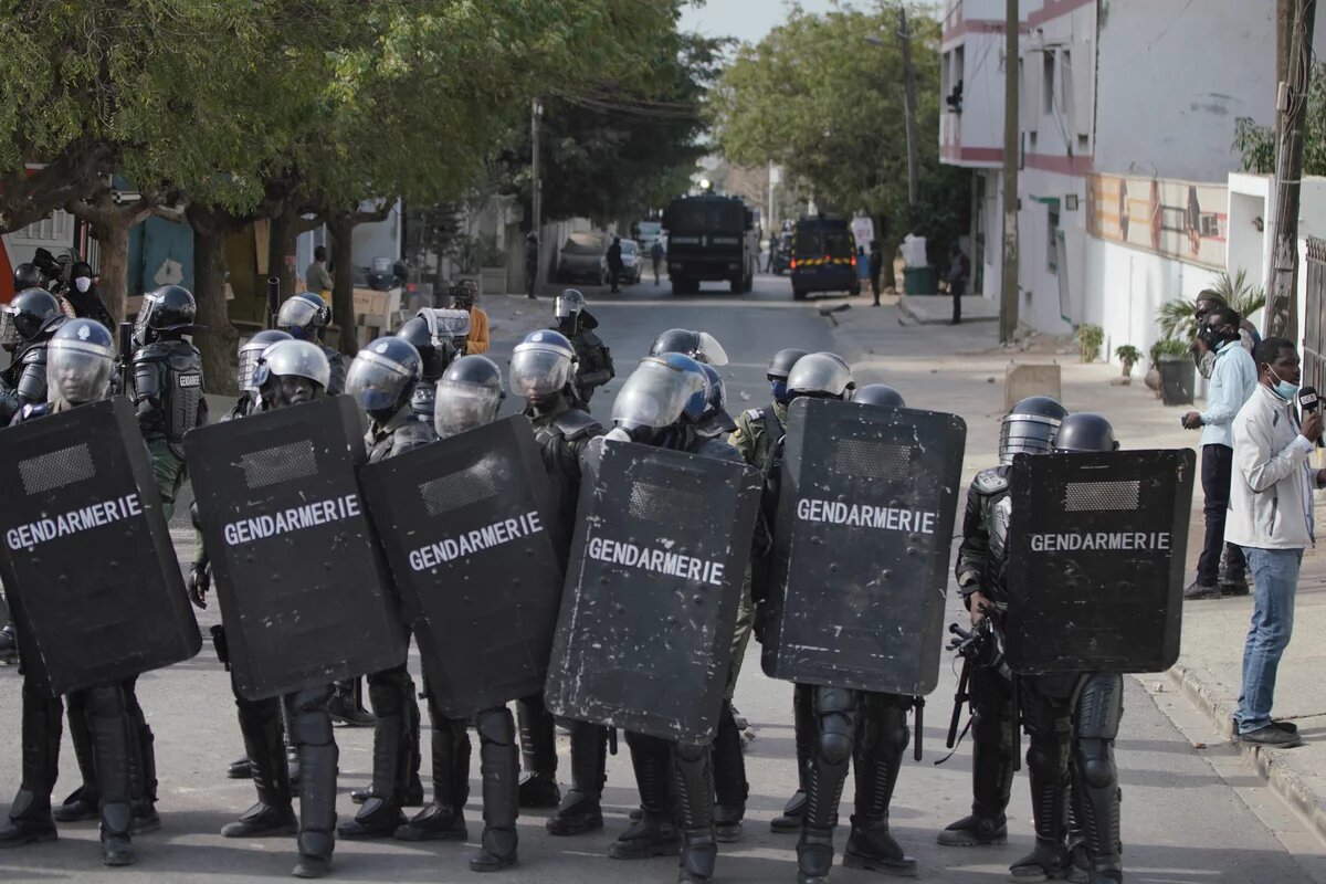 Polizisten in Senegal