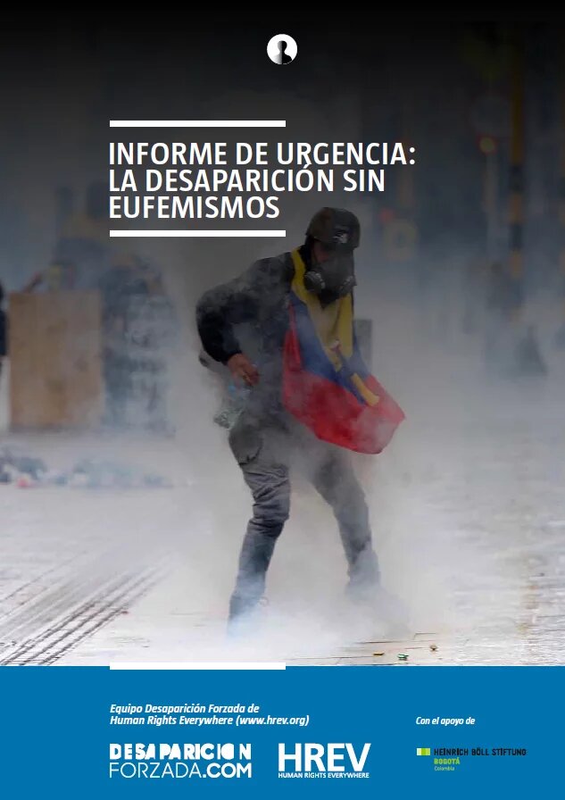 Cover der Publikation Informe de urgencia: La desaparición sin eufemismos