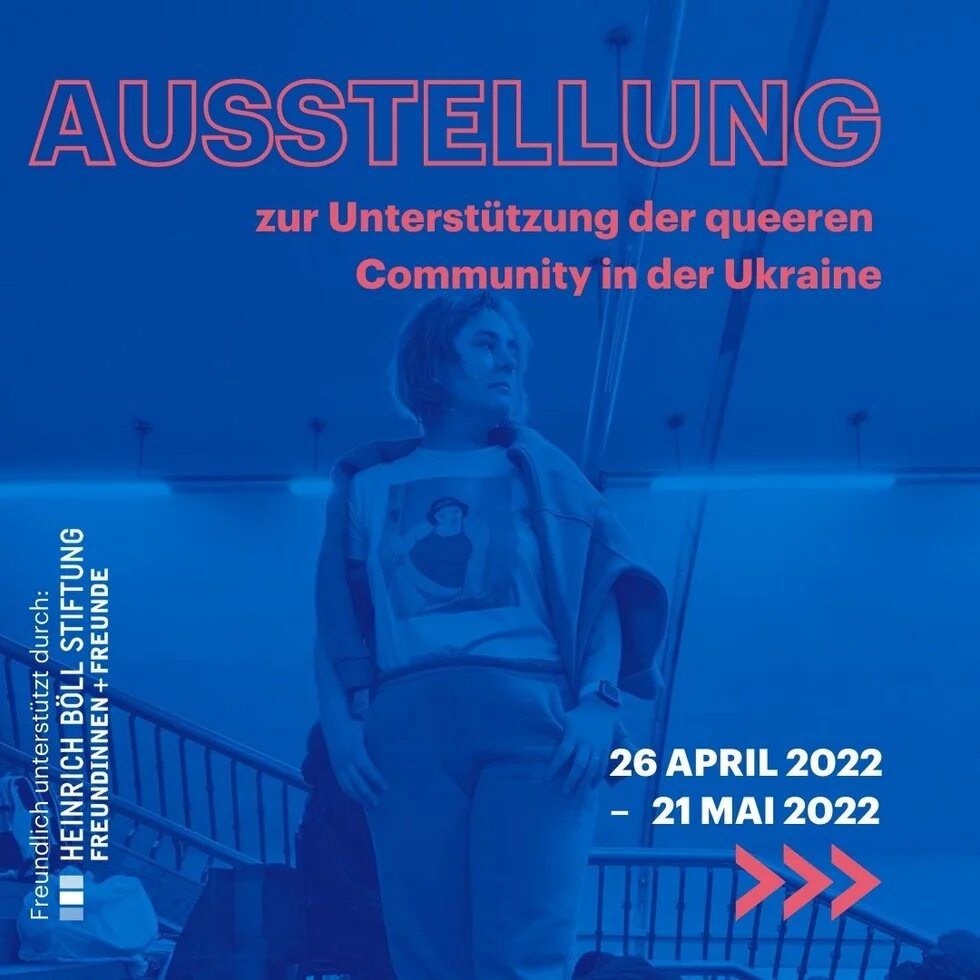 Ausstellung zur Unterstützung der queeren Community in der Ukraine